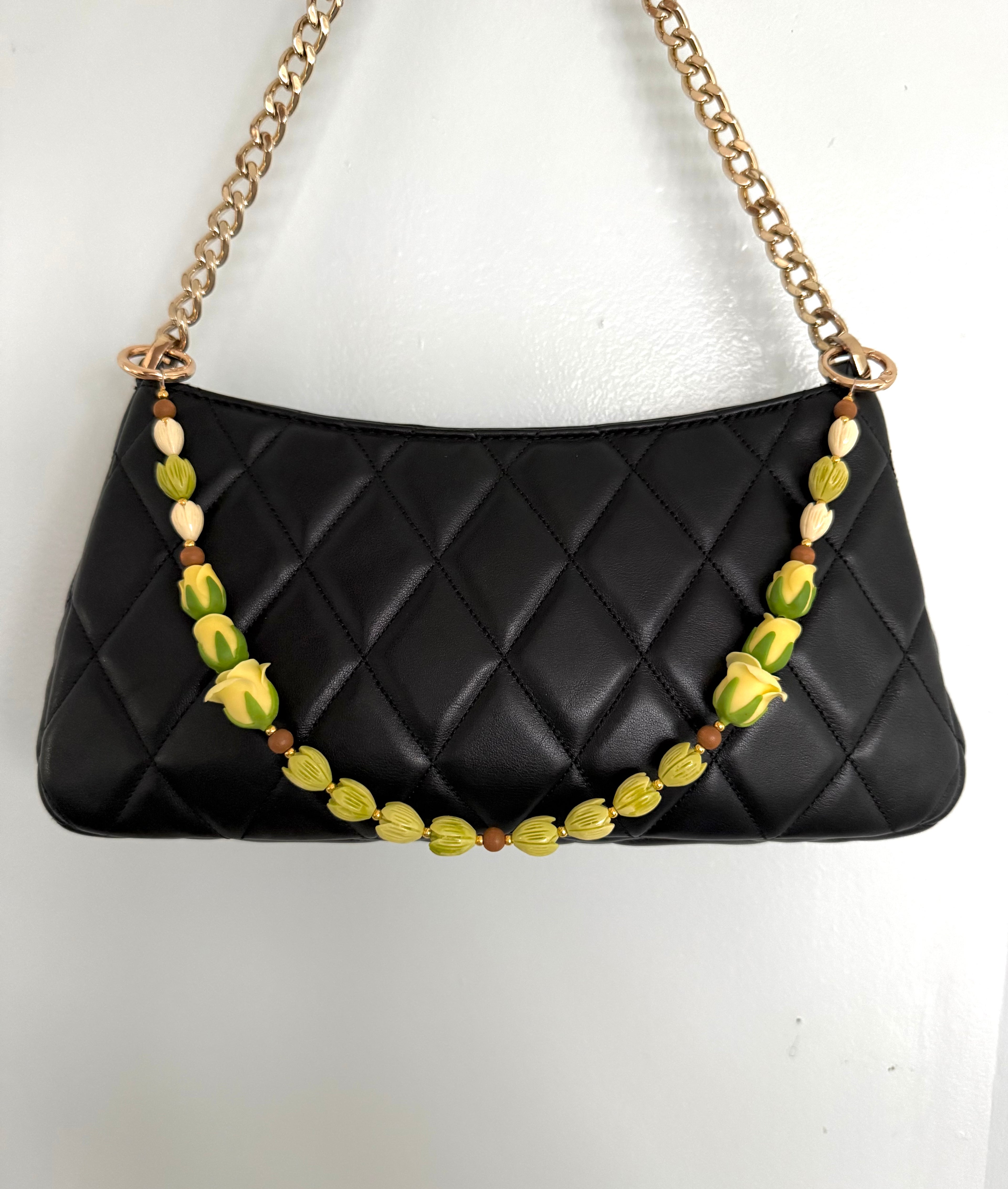 Yellow Lokelani with Green Pikake