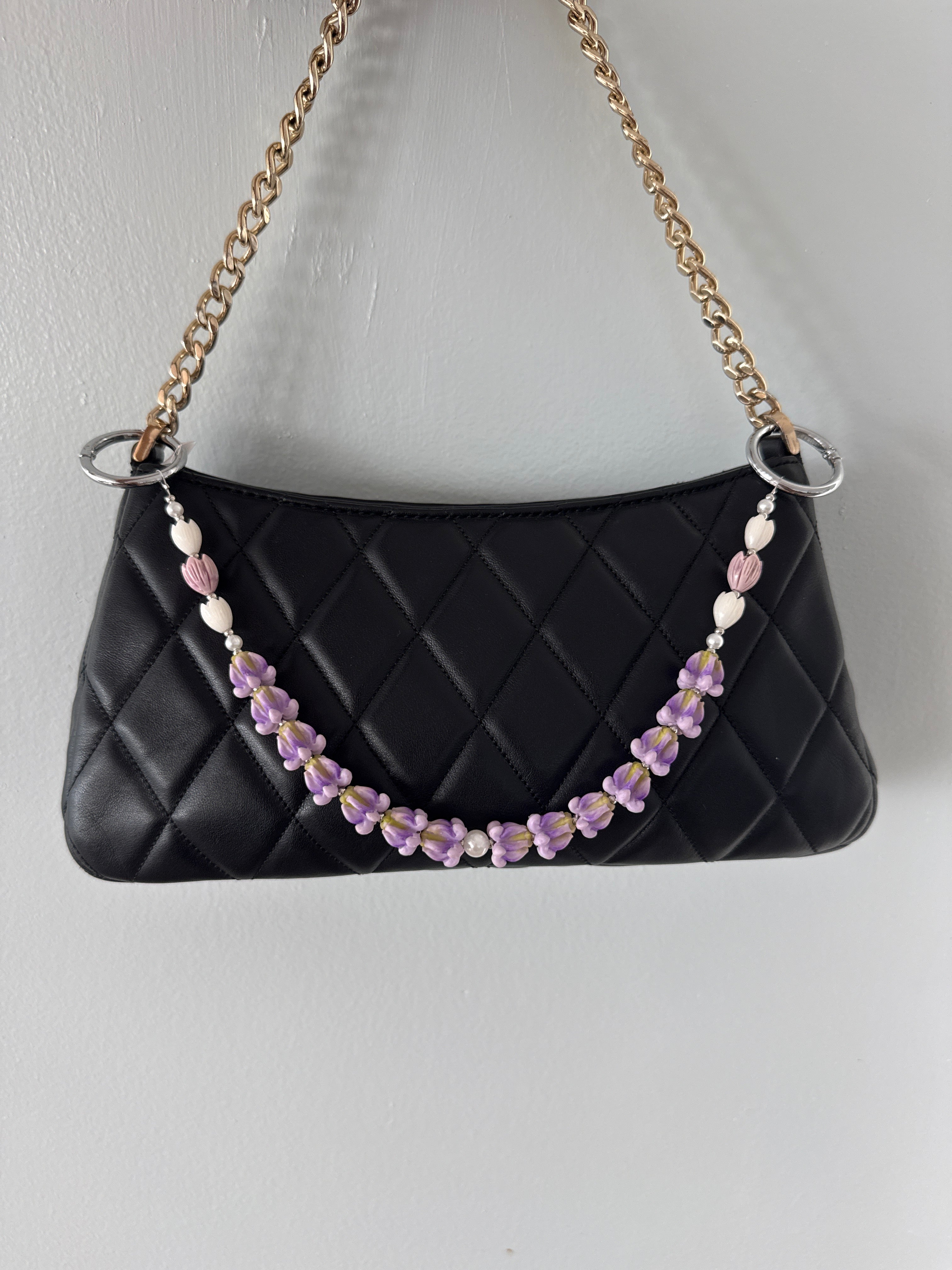 Purple Pua Kalaunu with White and Purple Pikake